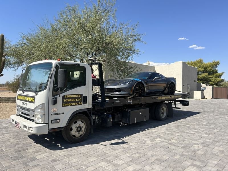 Corvette Grand Sport — careful flatbed service